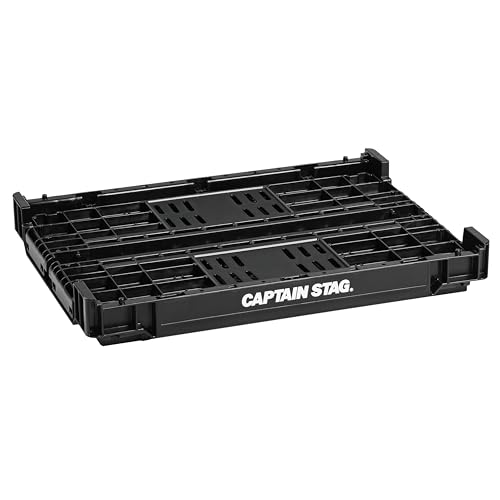 [Amazon.co.jp Exclusive] Captain Stag Oricon Foldable FD Mesh Container, Large, 14.5L Capacity, Made in Japan, Black, UY-7080