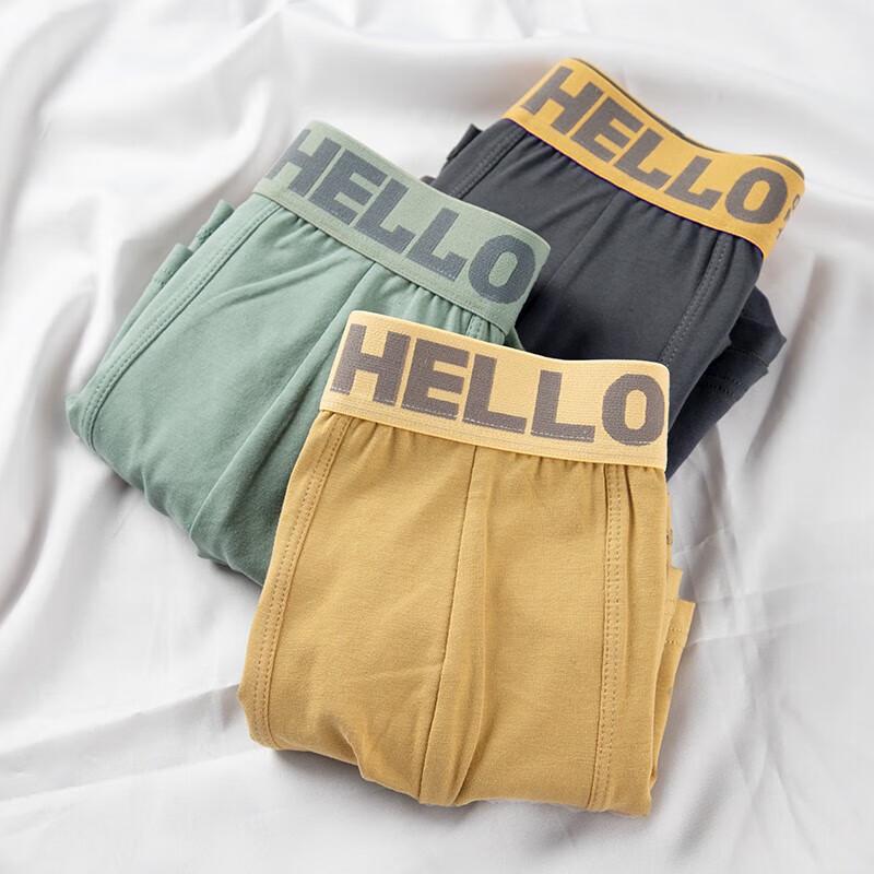 Nanjiren Men's 95% Cotton Boxer Briefs 4-Pack