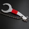 20cm Length Freewheel Wrench Stainless Steel Sprocket Remover Wrench Bike Chain Whip  Bike Repair