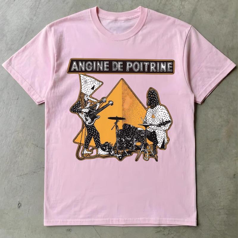 Angine De Poitrine Band Tshirt Angine De Poitrine Tee Alt Fashion Gift Dark Gothic Rock Tee Aesthetic Grunge Apparel