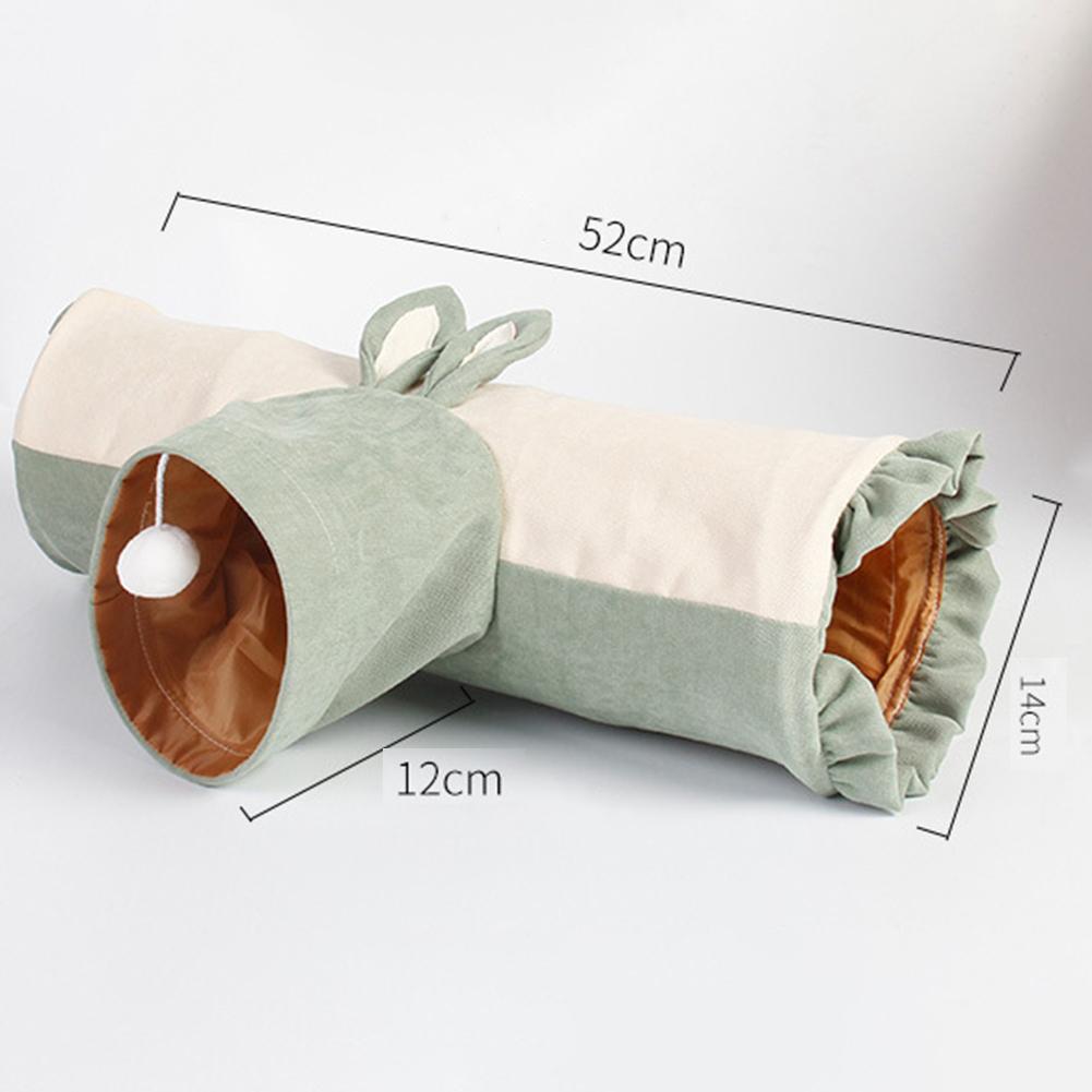 Small Pet  Tee  Tunnel  Nest Soft Comfortable Three-way Rolling T Tunnel Cats Toy Chinchilla Mink Hamsters Channel Pets Supplies