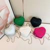 Mini Small Bag Women's Bag 2025 Summer New Fashion Personalized Peach Heart Chain Bag Foreign Style Beautiful Messenger Bag