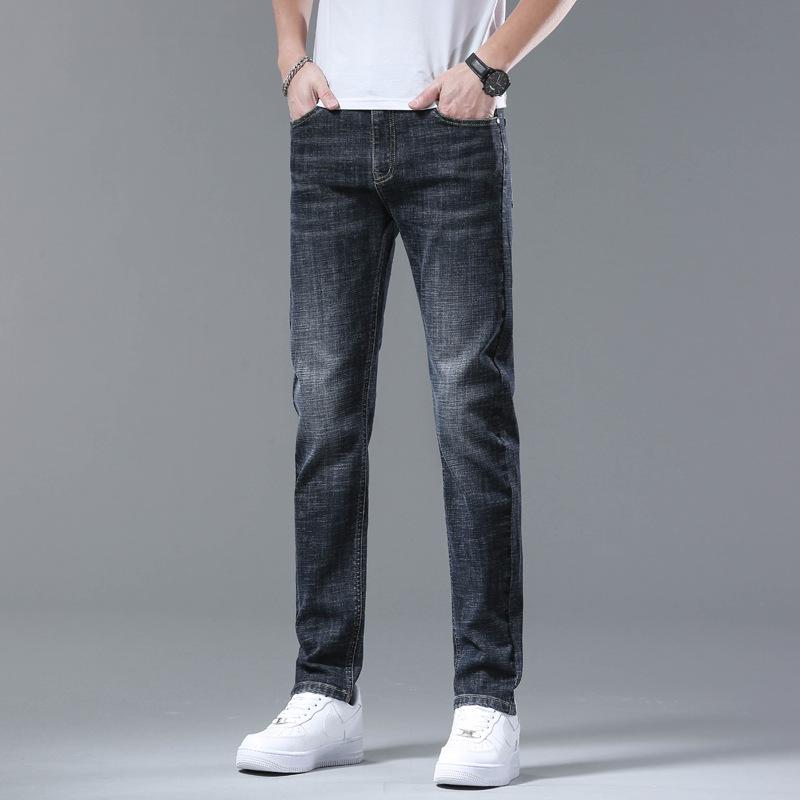 Pánské úzké rovné džíny v korejském stylu - Model 8801