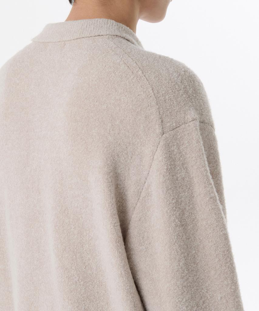 MUSINSA STANDARD Boucle Collared Knit [Oatmeal]