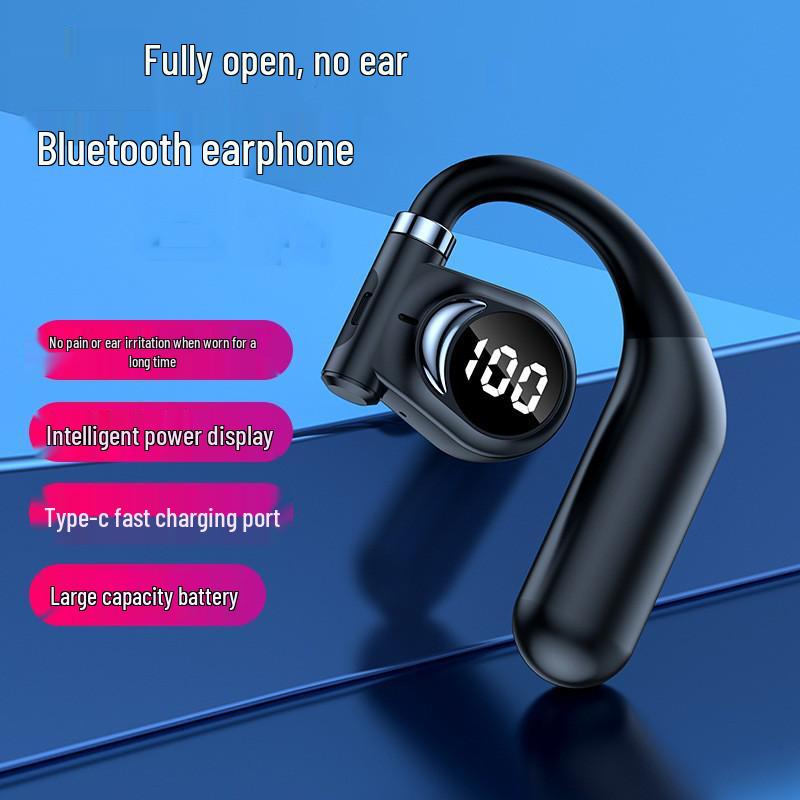 Bluetooth Over-Ear Headphones with Rotating Digital Display and Large Battery, Compatible with Apple, OPPO, Xiaomi, Vivo, and Huawei