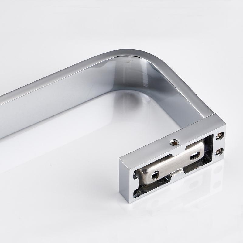 Stainless Steel Luxury Towel Holder Bathroom Wall Mount Single Towel Rack Chrome Washroom Accessories Towel Hanger Bar 30-50cm