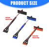Multipurpose Windshield Ice Scraper Tool 9.4 Inch Soft Bristle Snow Brush Nonslip Foam Grip Suitable For Winter Cleaning