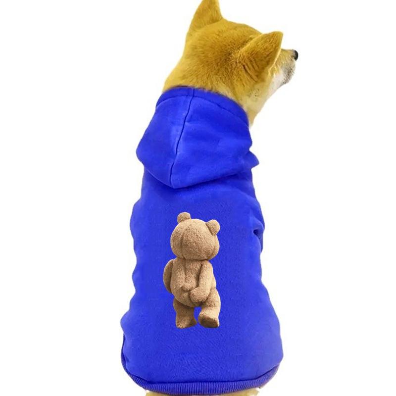 Iarnă Fleece Cald Haine Animale de Companie Câine Drăguț Desene Animate Urs Hanorac Câine Pentru Câini Mici Pulovere Costume Cățeluș Chihuahua Hug