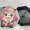 1PC Cat-eared Chibi Pattern Small Travel Compact Windproof Umbrella, Automatic Folding Umbrella, Automatic Open/Close ,Gift-65