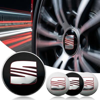 56MM Car Wheel Center Hub Center Cap Rim Hub Dustproof Cover Emblemem for Leon MK1 MK2 MK3 5F Ibiza 6L 6J Altea Arona Tarraco Cupra Cordoba