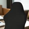 Universal Gaming Chair Cover Elastic Computer Seat Protector Dustproof Polyester Black Simple Style For Home Office