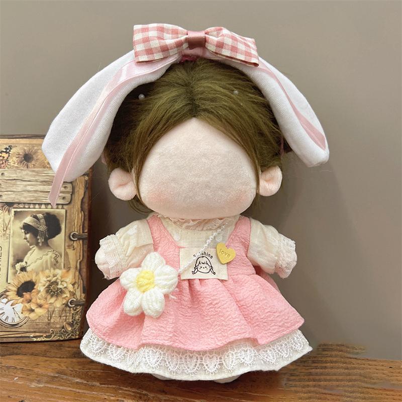 Pretty Dress Set Clothes For 20Cm Cotton Doll Plush Toys Dress Up Clothing Princess Skirt Cute Fresh Princess Dress Set