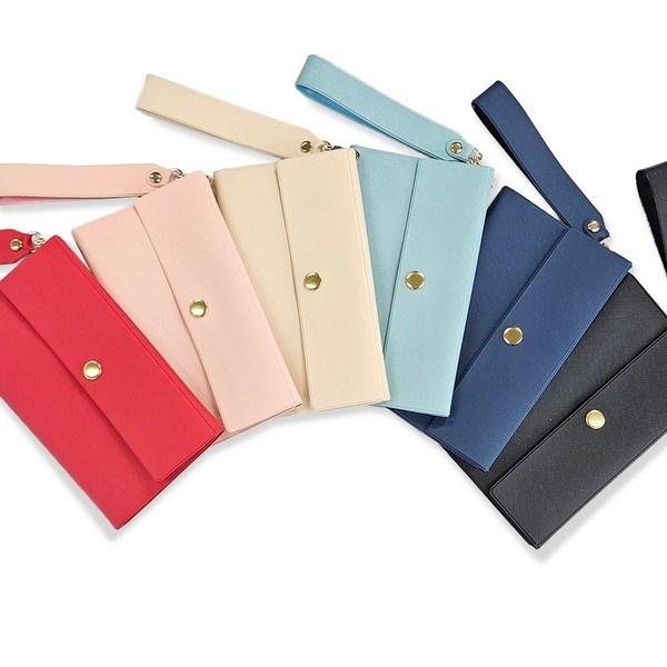 Leather Vietnamese Dong Wallet Travel Currency Wallet with Strap and 5 Types of Stickers Provided
