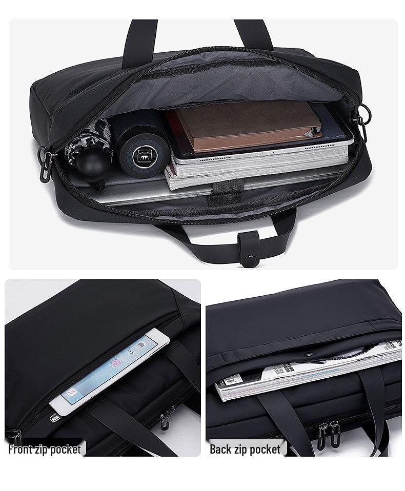 Stylish Unisex High-End Laptop Handbag: Lightweight Briefcase & Travel Shoulder Bag