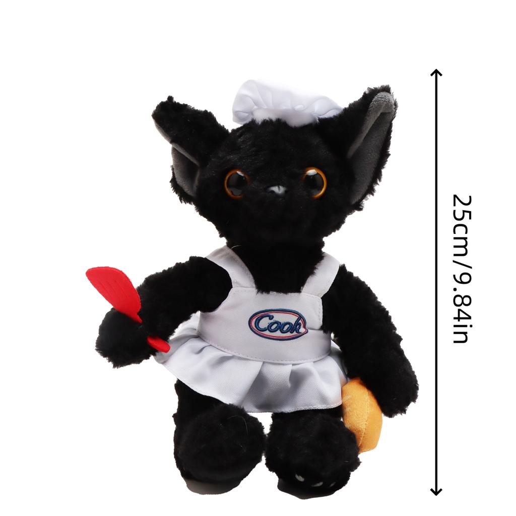 Cute Halloween Plush Toy Cartoon Pumpkin Cat Black Kitten Bat Stuffed Animals Soft Trick-or-Treat Gift for Kids Home Decor