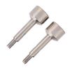 2pcs RC Rear Wheel Axle Cups for WLTOYS 124008 124010 Remote Control Car Metal Wheel Stub Axle Shafts