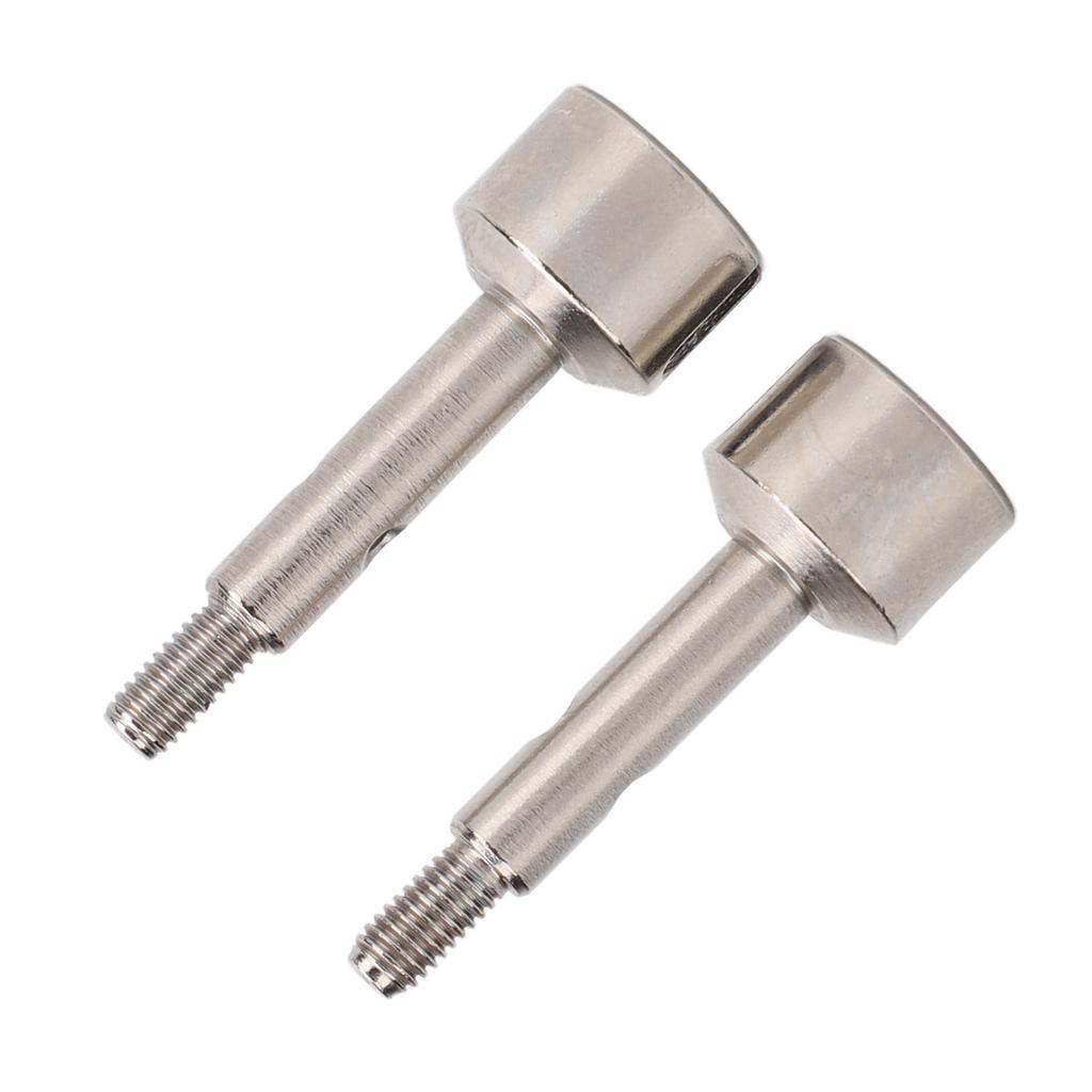 2pcs RC Rear Wheel Axle Cups for WLTOYS 124008 124010 Remote Control Car Metal Wheel Stub Axle Shafts