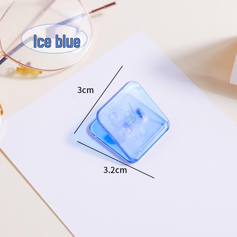 Acrylic Transparent Square Planner Clips for Documents & Tickets
