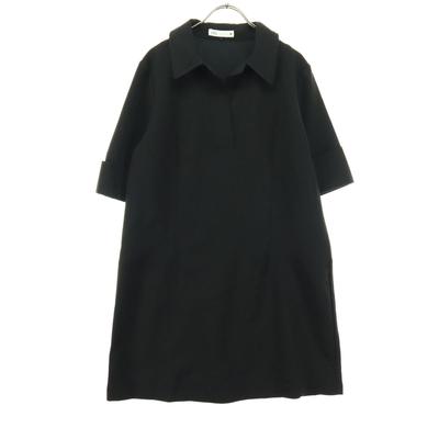Short Sleeve Polo Shirt L Black Men's Used