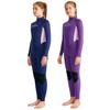 DIVESAIL 2.5mm Neoprene Wetsuit Girls Kids Long Sleeve Full Body Dive Suit Warm Water Sports Surfing Snorkeling