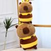 Cartoon Capybara Plush Toy Cos Bee Capibara Fluffty Doll Cute Capybara Plushies  Christmas Toy