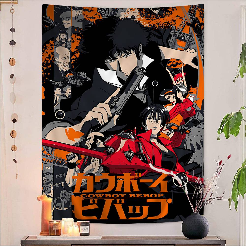 1PC Anime C-Cowboy B-bebopS Hanging Bohemian Tapestry Cheap Hippie Wall Hanging Bohemian Wall Tapestries Mandala Wall Hanging