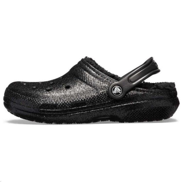Crocs Classic Glitter Lined Clogs Black Men s 205842001 EU 39-40