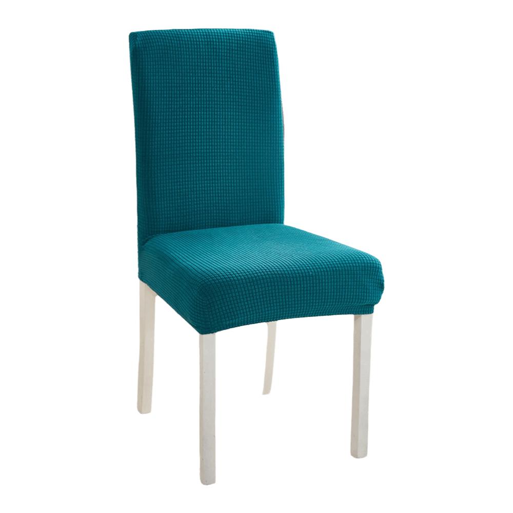High Elastic Seat Cover Plain Color Stool Cover Dining Chair Cover Wedding Banquet
