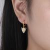 ANENJERY Leopard Animal Hoop Earrings Female Creative Light Luxury French Jewelry