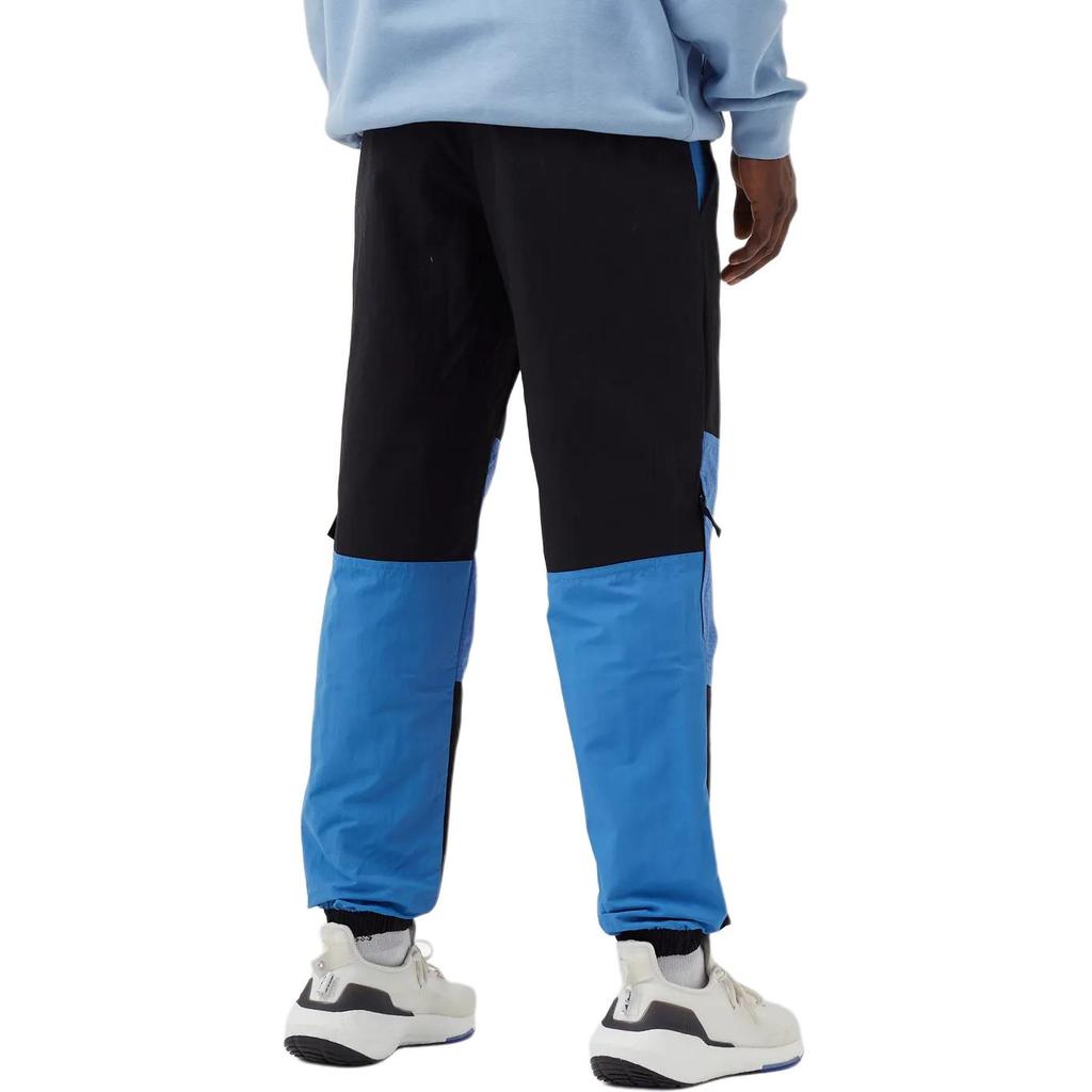 Adidas Originals Three Stripes Patchwork Design Logo Print Straight Leg Casual Pants Men Pants Blue H09055