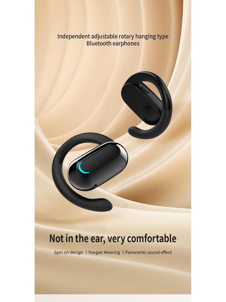 MF9 Single Ear Hook Bluetooth Earphone - Adjustable Sport & Business Design, Not In-ear.