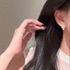Twinkling Star Stud Earrings: Copper, Diamond, & Zirconia with Rhinestones, Silver Needle, Luxurious Korean Style Jewelry for Women