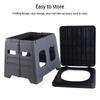 PP Outdoor Camp Toilet mit Deckel Faltbare LKW-Toilette Tragbare Falttoilette Wandern und Outdoor