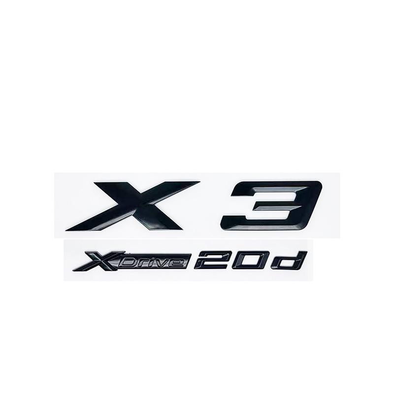 3D ABS Letter Badges for Trunk Emblem Suitable for BMW X3 Models E83 F25 G01 As Well As XDrive 20i 28i 30i 35i 20d 30d SDrive20i Pf2