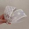 Koreanischer Stil Stickerei Spitze Stirnband Breite Ränder Netz Haarreif Elegante Schleife Haarband Damen