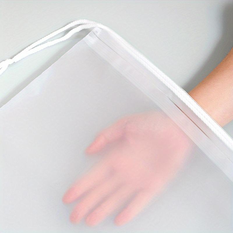 10PCS Clear Shoe Storage Drawstring Storage Bag for Sundries Travel Makeup Bag Waterproof Transparent Plastic Storage Bag