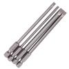 4 Stück 100mm S2 legierter Stahl 14" Sechskantschaft 3mm6mm Magnetische Schlitzschraubendreher-Bits