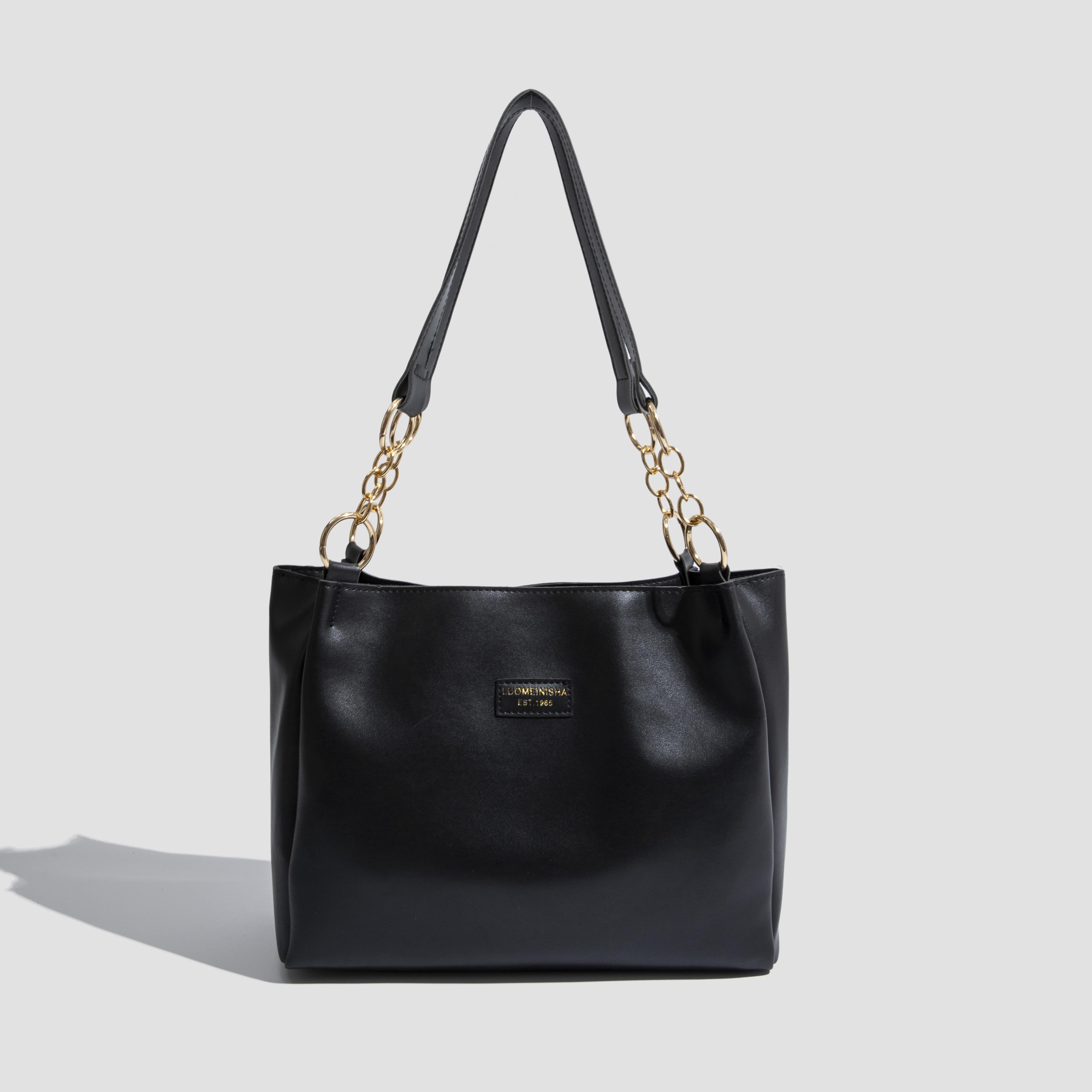 

Повседневная женская сумка-тоут большой емкости из цельной искусственной кожи женская сумка на одно плечо корейская мода простые офисные женские сумки