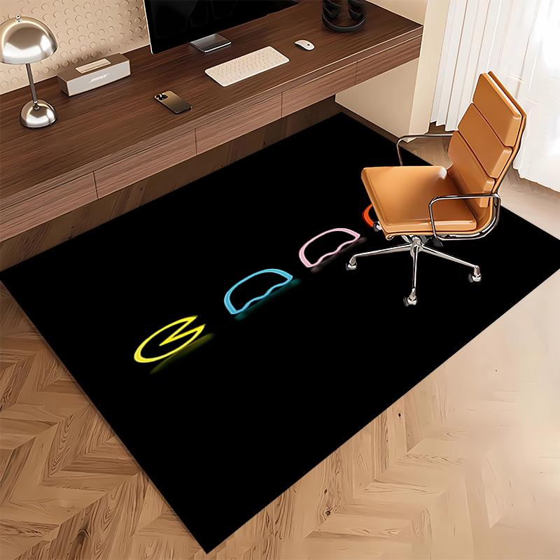 P-PacMan Game Print Area Rug - Soft,Washable Non-Slip Indoor Mat,Living Room,Home Office Decorative Rug