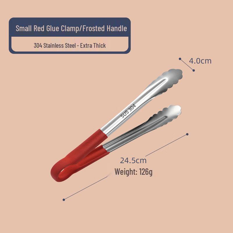 304 Stainless Steel Kitchen Food Tongs