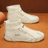 Stivali da Lavoro Robusti alla Moda da Uomo, Scarpe da Esterno High-Top Antiscivolo, Scarpe da Ginnastica Antiscivolo per Escursionismo/Tempo Libero con Suola Spessa, Calzature per Avventure Urbane