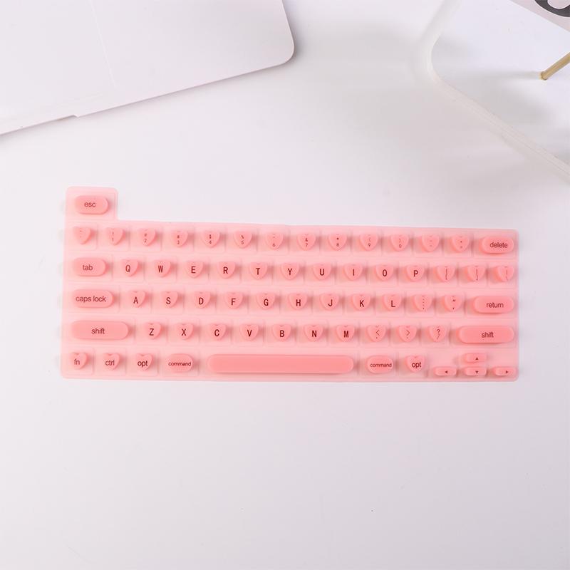 

Нейл-арт Накладка на клавиатуру Защита клавиатуры для длинных ногтей Прочная защитная накладка для украшения универсального ноутбука розовый