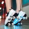 Men's/Women's /Kids Roller Roller Shoes 4-wheel Deformation Shoes Roller Skates Adult Rechargeable LuminousSkating Shoes