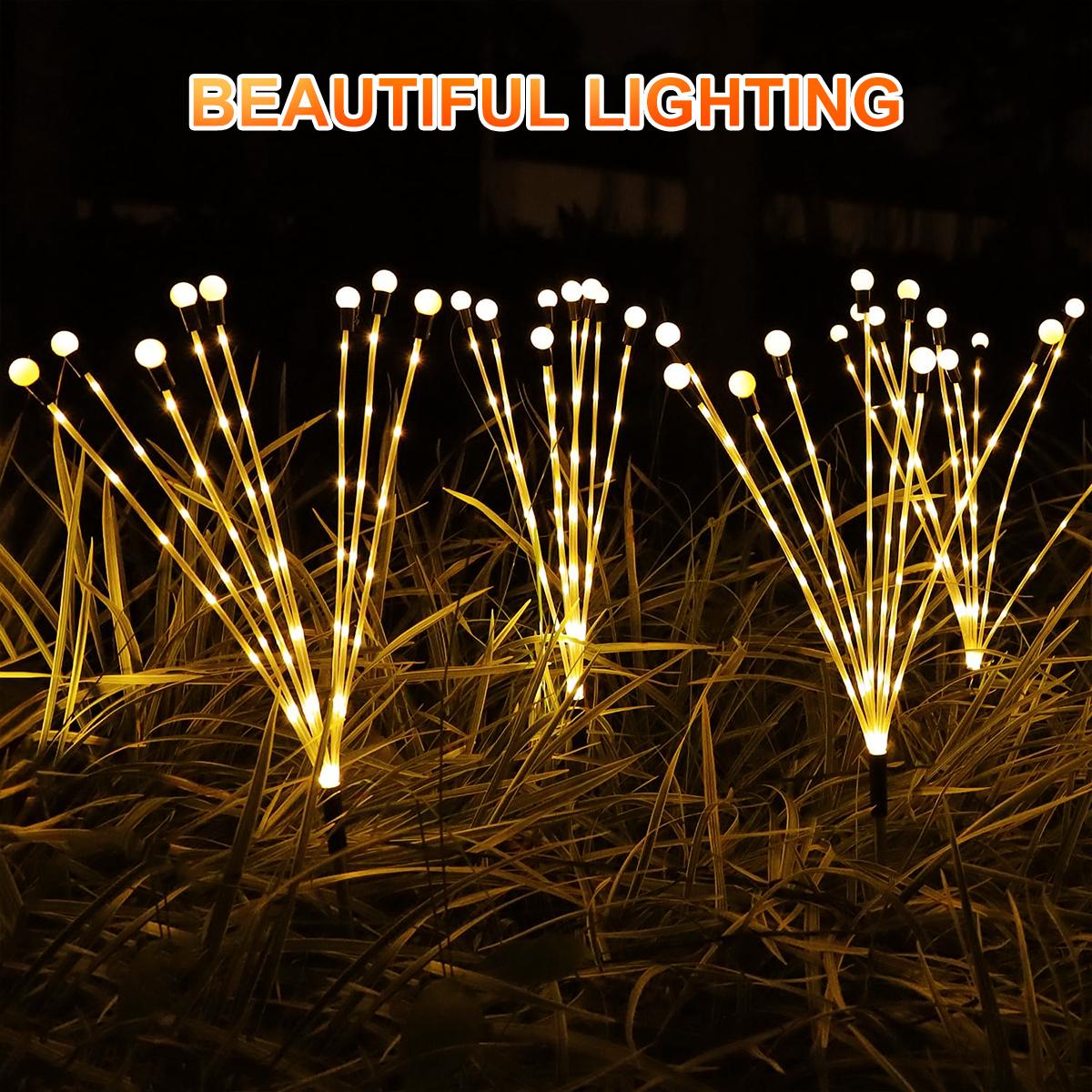 

Нові прозорі світлодіодні світильники на сонячних батареях для відкритого патіо та саду 10LED теплим білим кольором