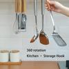 Kitchen Hanger Self-adhesive 360 Degree Rotatable 6 Claw Detachable Cup Cooking Tool Brush Rack Holder Accessories