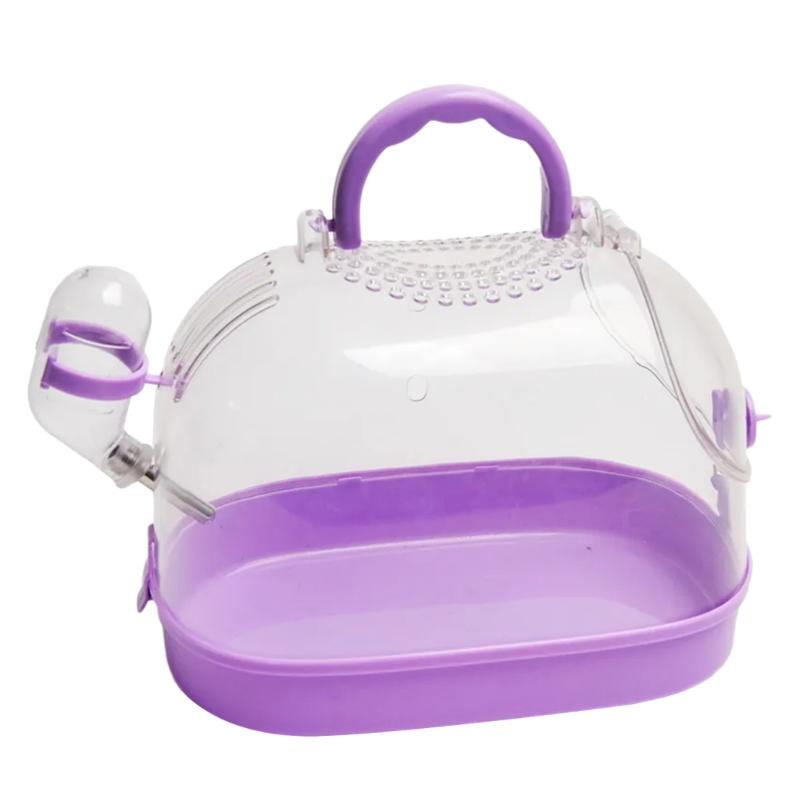 Small Pet Carriers Box with Water Bottle Pet Outdoor Travel Cage Transportation Carry Box Travel Carriers for Small Animal