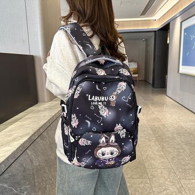 Large Capacity Backpack with Pattern Outdoor Travel Bag School Backpack for Student