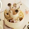 360° Rotating 7 Slot Makeup Brushes Holder Organizer Multi-Functional Desk Storage Cosmetics Storage For Vanity Desktop Bathroom