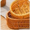Handgeflochtene Rattan Weide Geflochtene Servierkörbe Rattan Korb Restaurant Serviertisch Tischaufsteller