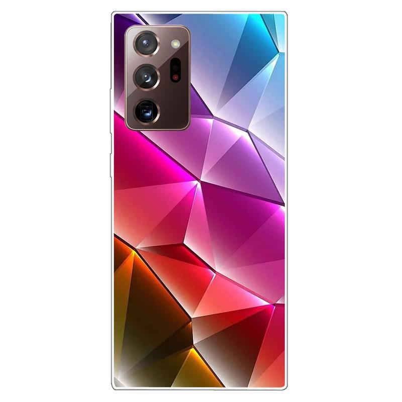 Soft Cover For Samsung Note 20 Ultra Case S20 FE TPU Print Cat Silicone Cases for Samsung Galaxy Note20 M52 5G Funda Coque Clear